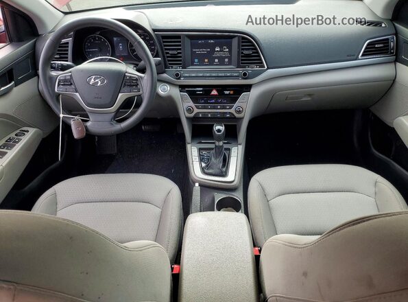 5NPD84LF7JH266749 2018 HYUNDAI ELANTRA Orange წინა პანელის ხედი