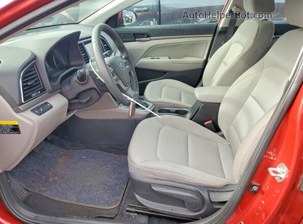 5NPD84LF7JH266749 2018 HYUNDAI ELANTRA Orange წინა სალონის ხედი