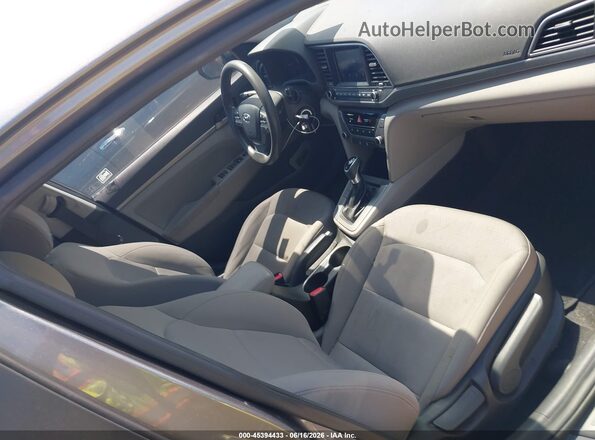 5NPD84LF7JH325279 2018 HYUNDAI ELANTRA Silver Вид салону спереду