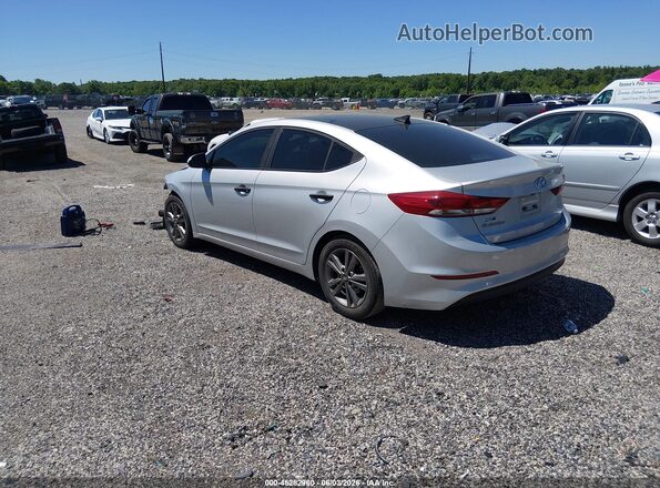 5NPD84LF7JH339599 2018 HYUNDAI ELANTRA Серебряный Задняя левая четверть