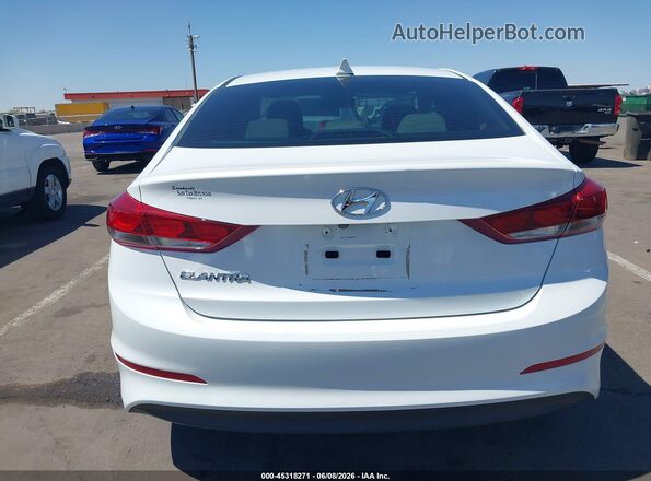 5NPD84LF7JH349114 2018 HYUNDAI ELANTRA White 