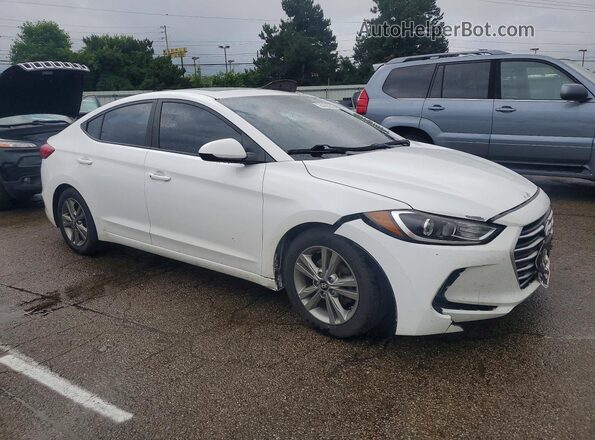 5NPD84LF7JH354104 2018 HYUNDAI ELANTRA White Delantero derecho