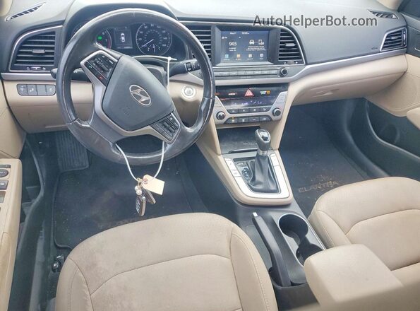 5NPD84LF7JH354104 2018 HYUNDAI ELANTRA White Vista del salpicadero