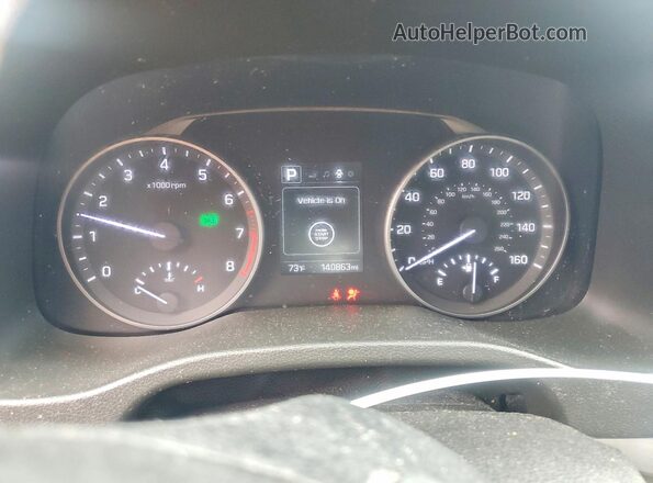 5NPD84LF7JH354104 2018 HYUNDAI ELANTRA White Vista del cuadro de instrumentos