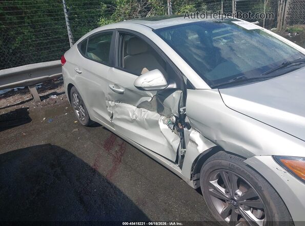 5NPD84LF7JH357343 2018 HYUNDAI ELANTRA Silver Front view