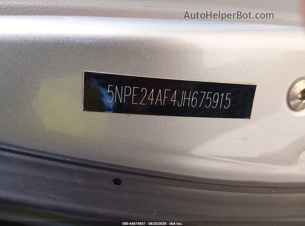5NPD84LF7JH360906 2018 HYUNDAI ELANTRA Silver Вид підкапотного простору
