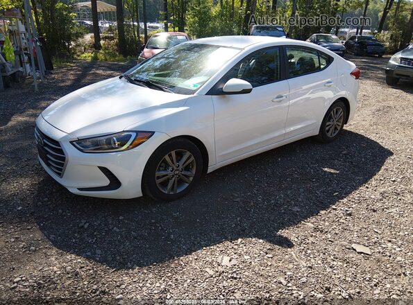 5NPD84LF7JH363546 2018 HYUNDAI ELANTRA White Առջևի ձախ երեք քառորդ տեսարան
