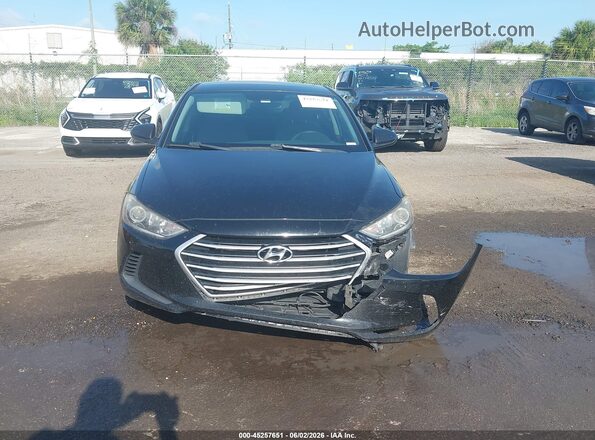 5NPD84LF7JH366270 2018 HYUNDAI ELANTRA Black Widok zestawu wskaźników