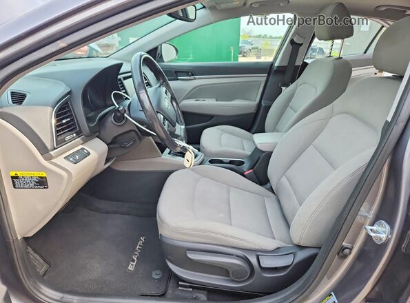 5NPD84LF7JH371159 2018 HYUNDAI ELANTRA Gray Սալոնի դիմացի տեսք