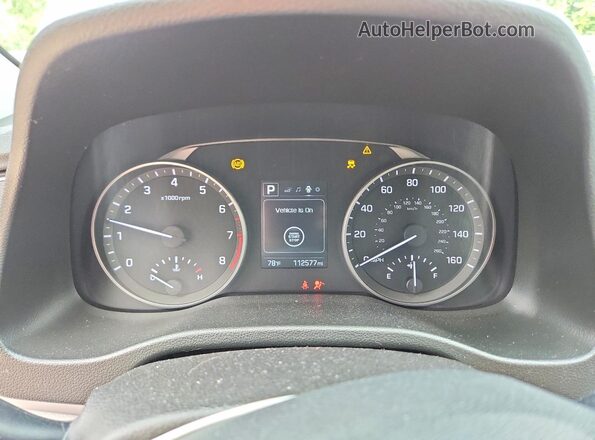 5NPD84LF7JH371159 2018 HYUNDAI ELANTRA Gray Սարքավորումների վահանակի տեսք