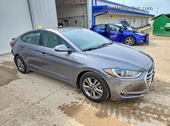 5NPD84LF7JH371159 2018 HYUNDAI ELANTRA Gray Առջևի աջ