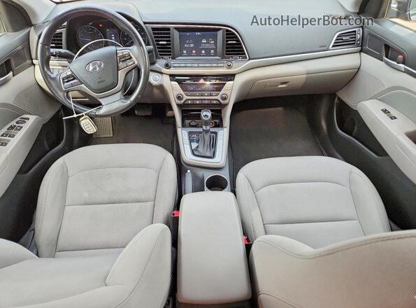5NPD84LF7JH371159 2018 HYUNDAI ELANTRA Gray Առջևի վահանակի տեսք