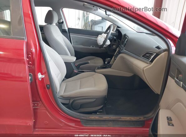 5NPD84LF7JH394280 2018 HYUNDAI ELANTRA Red წინა სალონის ხედი