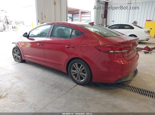 5NPD84LF7JH394280 2018 HYUNDAI ELANTRA Red უკანა მარცხენა