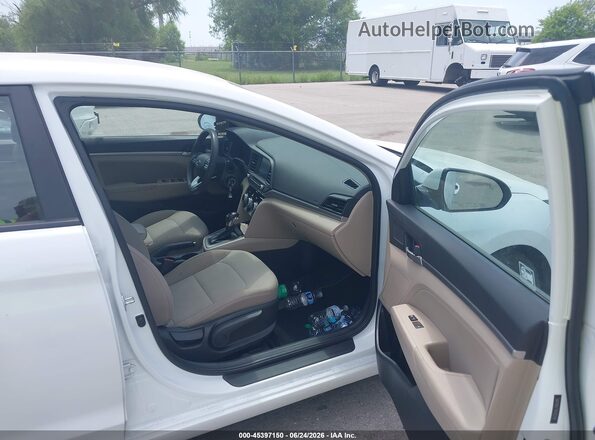 5NPD84LF7KH422242 2019 HYUNDAI ELANTRA White Vista interior delantera