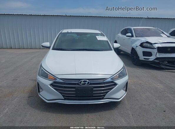 5NPD84LF7KH422242 2019 HYUNDAI ELANTRA White Vista del cuadro de instrumentos