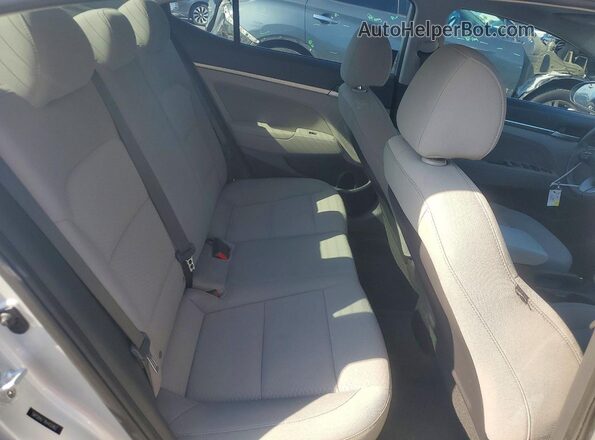 5NPD84LF7KH450462 2019 HYUNDAI ELANTRA Silver Vista de los asientos traseros