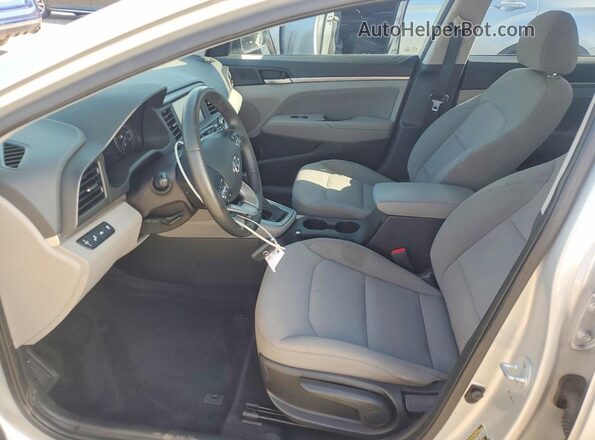 5NPD84LF7KH450462 2019 HYUNDAI ELANTRA Silver Vista interior delantera