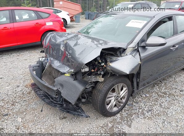 5NPD84LF7KH478231 2019 HYUNDAI ELANTRA Gray Вид спереду