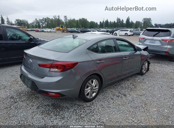 5NPD84LF7KH478231 2019 HYUNDAI ELANTRA Gray Задня права чверть