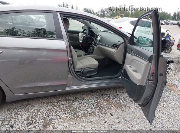 5NPD84LF7KH478231 2019 HYUNDAI ELANTRA Gray Вид салону спереду