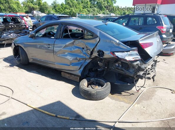 5NPD84LF7KH492467 2019 HYUNDAI ELANTRA Серый Задняя левая четверть
