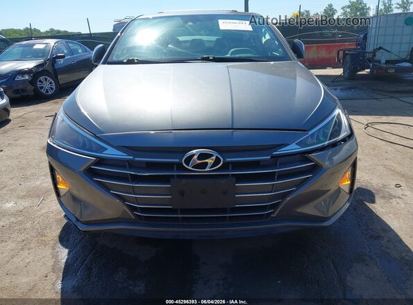 5NPD84LF7KH492467 2019 HYUNDAI ELANTRA Серый Вид задней части салона