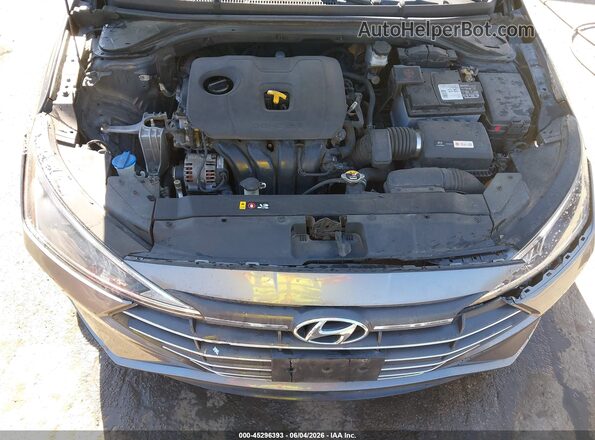 5NPD84LF7KH492467 2019 HYUNDAI ELANTRA Серый Вид сзади