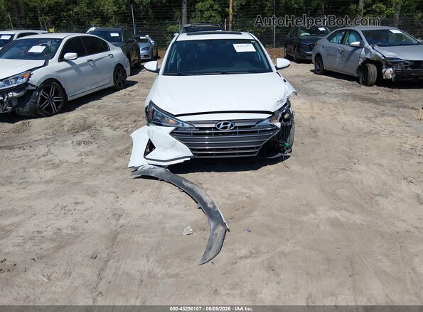 5NPD84LF7LH501024 2020 HYUNDAI ELANTRA White Widok wnętrza z tyłu