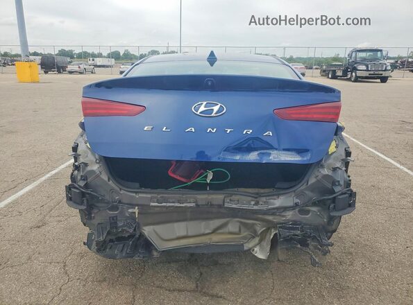 5NPD84LF7LH515134 2020 HYUNDAI ELANTRA Blue Вид ззаду