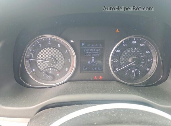 5NPD84LF7LH515134 2020 HYUNDAI ELANTRA Blue Вид щитка приладів