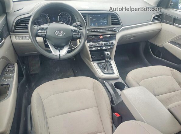 5NPD84LF7LH515134 2020 HYUNDAI ELANTRA Blue Вид панелі приладів