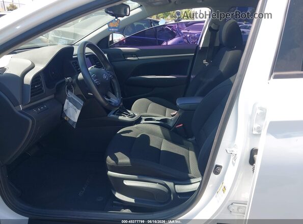 5NPD84LF7LH534668 2020 HYUNDAI ELANTRA White წინა სალონის ხედი