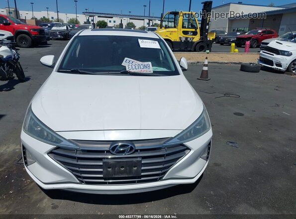 5NPD84LF7LH534668 2020 HYUNDAI ELANTRA White უკანა სალონის ხედი