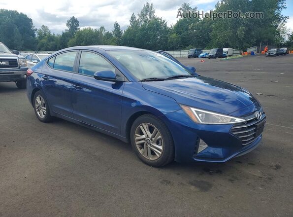 5NPD84LF7LH575625 2020 HYUNDAI ELANTRA Синий Передняя правая четверть