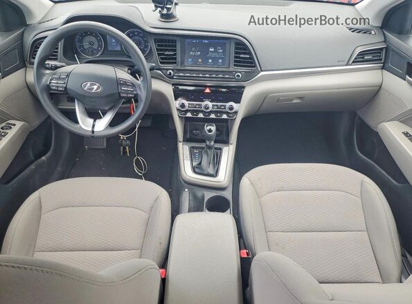 5NPD84LF7LH575625 2020 HYUNDAI ELANTRA Синий Вид панели приборов