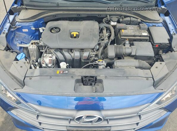 5NPD84LF7LH575625 2020 HYUNDAI ELANTRA Синий Вид задней части салона