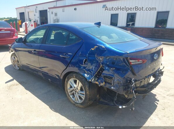 5NPD84LF7LH583238 2020 HYUNDAI ELANTRA Синий Задняя левая четверть