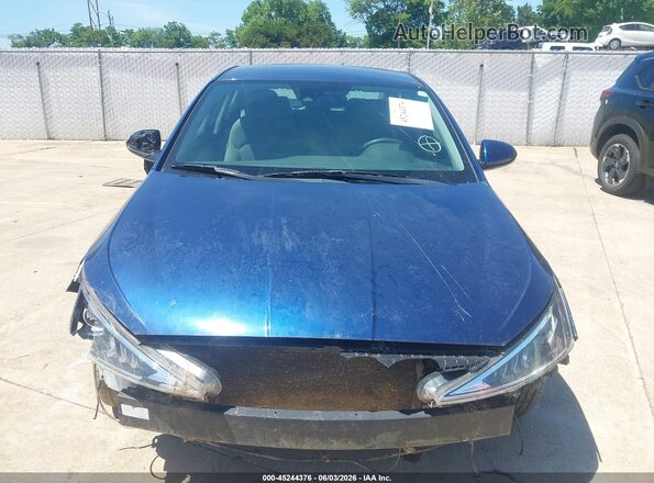 5NPD84LF7LH583238 2020 HYUNDAI ELANTRA Синий Вид задней части салона