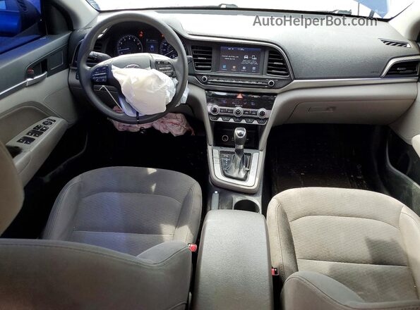 5NPD84LF7LH583580 2020 HYUNDAI ELANTRA Blue Dashboard view
