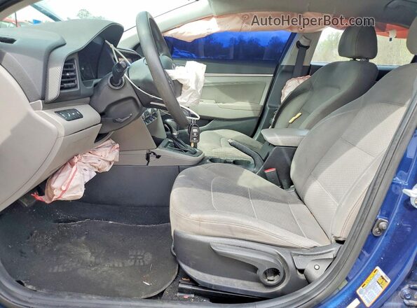 5NPD84LF7LH583580 2020 HYUNDAI ELANTRA Blue Front interior view