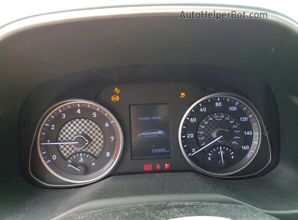 5NPD84LF7LH583580 2020 HYUNDAI ELANTRA Blue Instrument cluster view