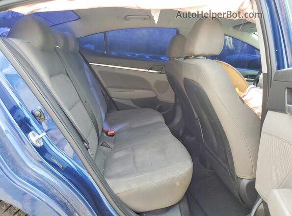 5NPD84LF7LH583580 2020 HYUNDAI ELANTRA Blue Rear seats view