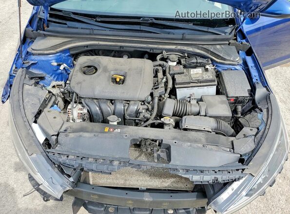 5NPD84LF7LH583580 2020 HYUNDAI ELANTRA Blue Rear interior view
