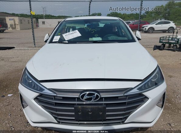 5NPD84LF7LH592750 2020 HYUNDAI ELANTRA White Вид щитка приладів