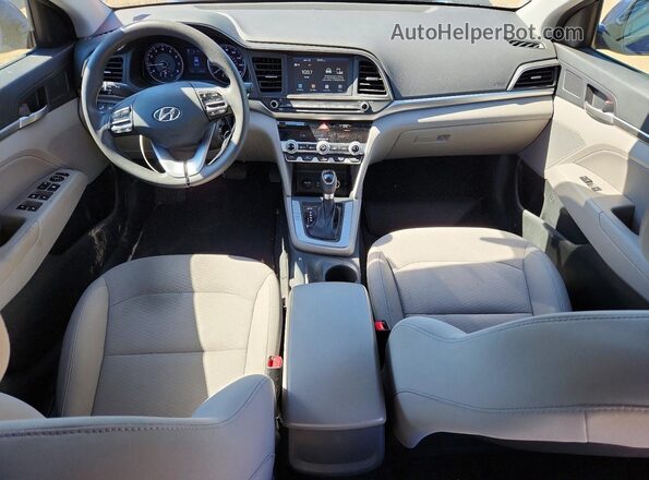 5NPD84LF7LH593848 2020 HYUNDAI ELANTRA Blue წინა პანელის ხედი