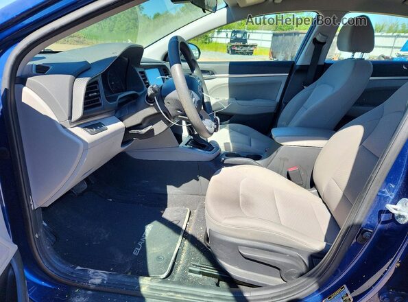 5NPD84LF7LH593848 2020 HYUNDAI ELANTRA Blue წინა სალონის ხედი
