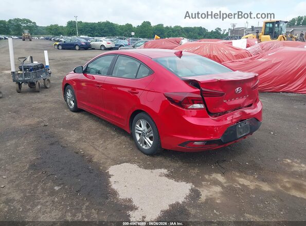 5NPD84LF7LH619414 2020 HYUNDAI ELANTRA Red Հետևի ձախ