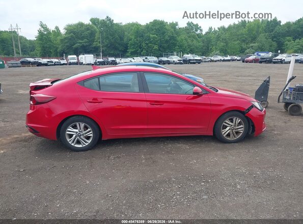 5NPD84LF7LH619414 2020 HYUNDAI ELANTRA Red Սալոնի հետևի տեսք