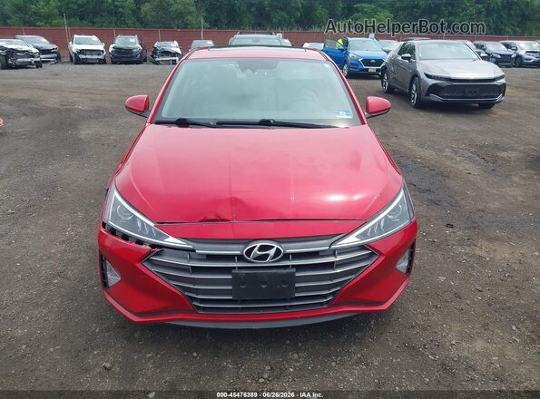 5NPD84LF7LH619414 2020 HYUNDAI ELANTRA Red Սարքավորումների վահանակի տեսք